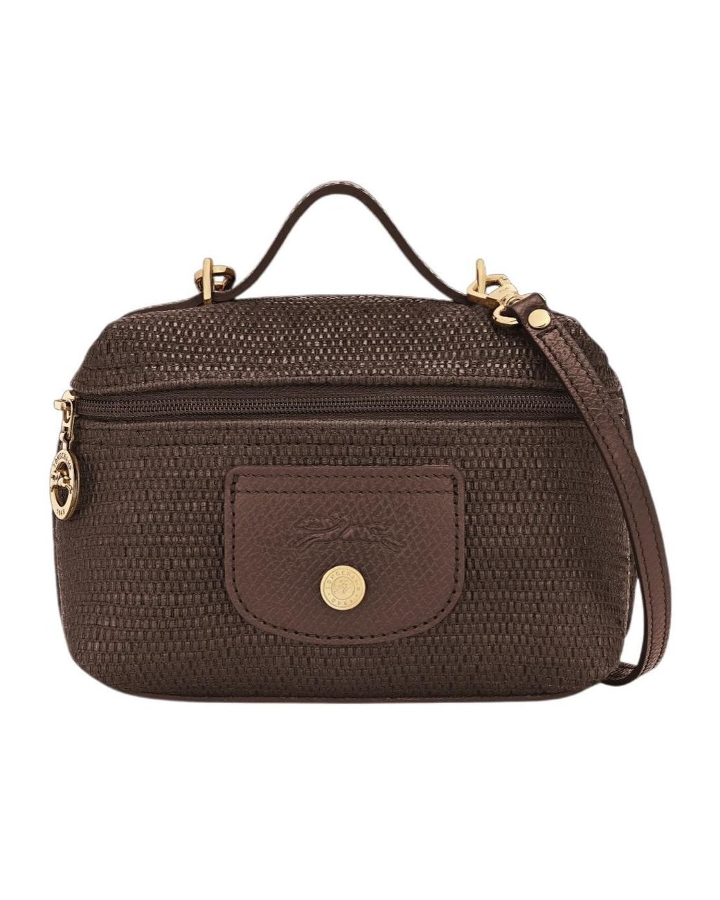 Longchamp Brown Top Handle Shoulder Bag