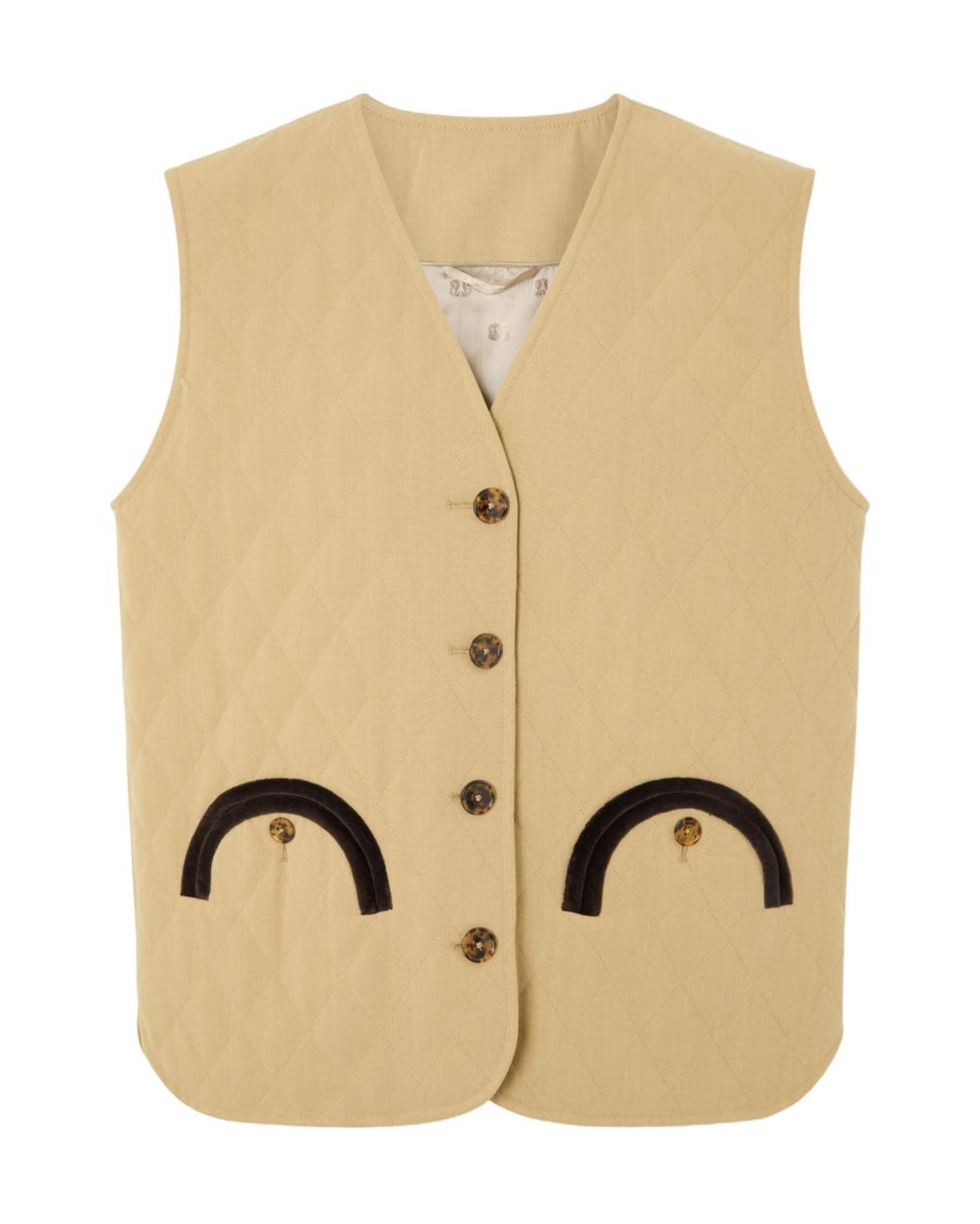 Blazé Milano Natural Ghost Suffolk Quilted Cotton Vest