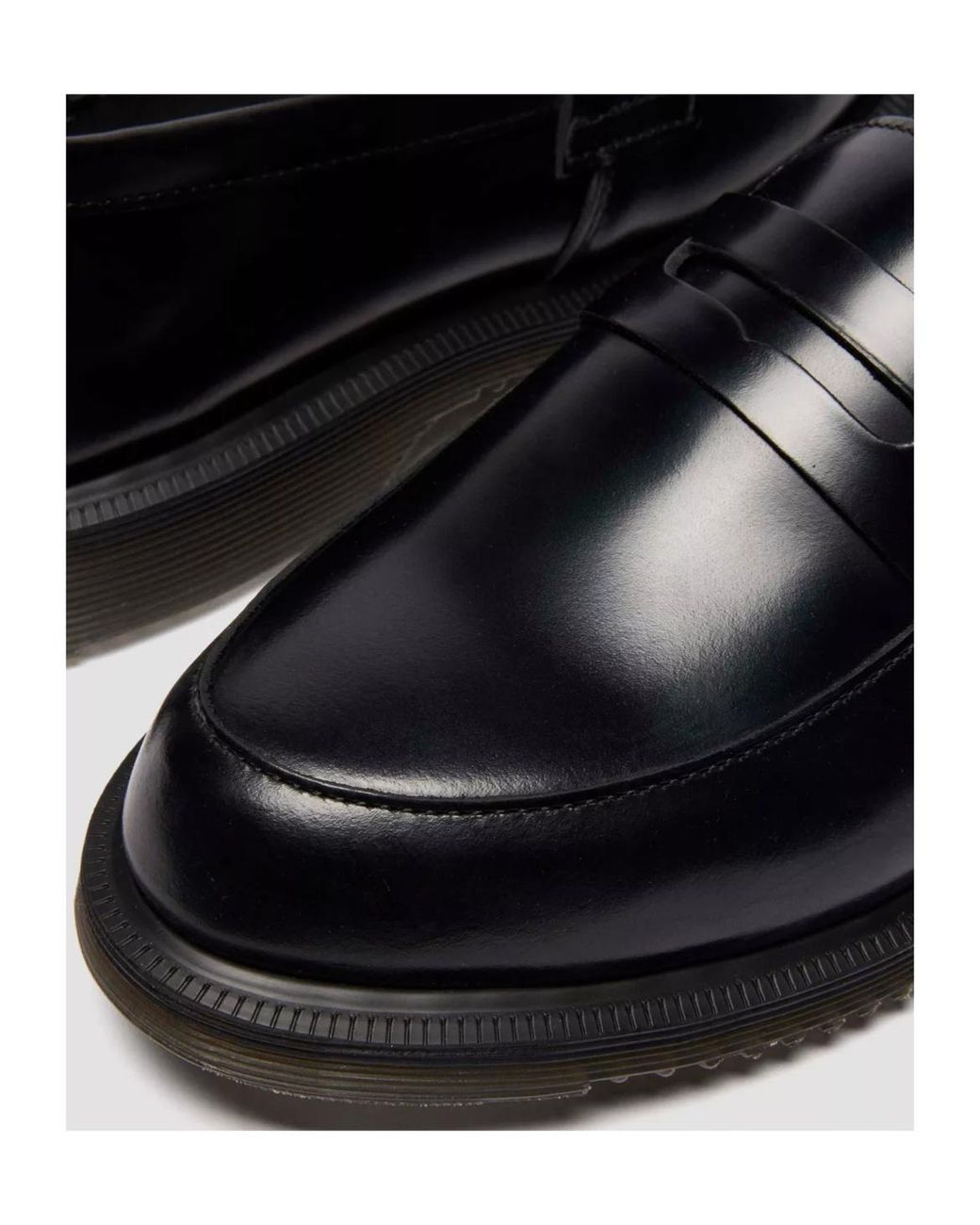Dr. Martens Black Temara Penny Flat Shoes for men