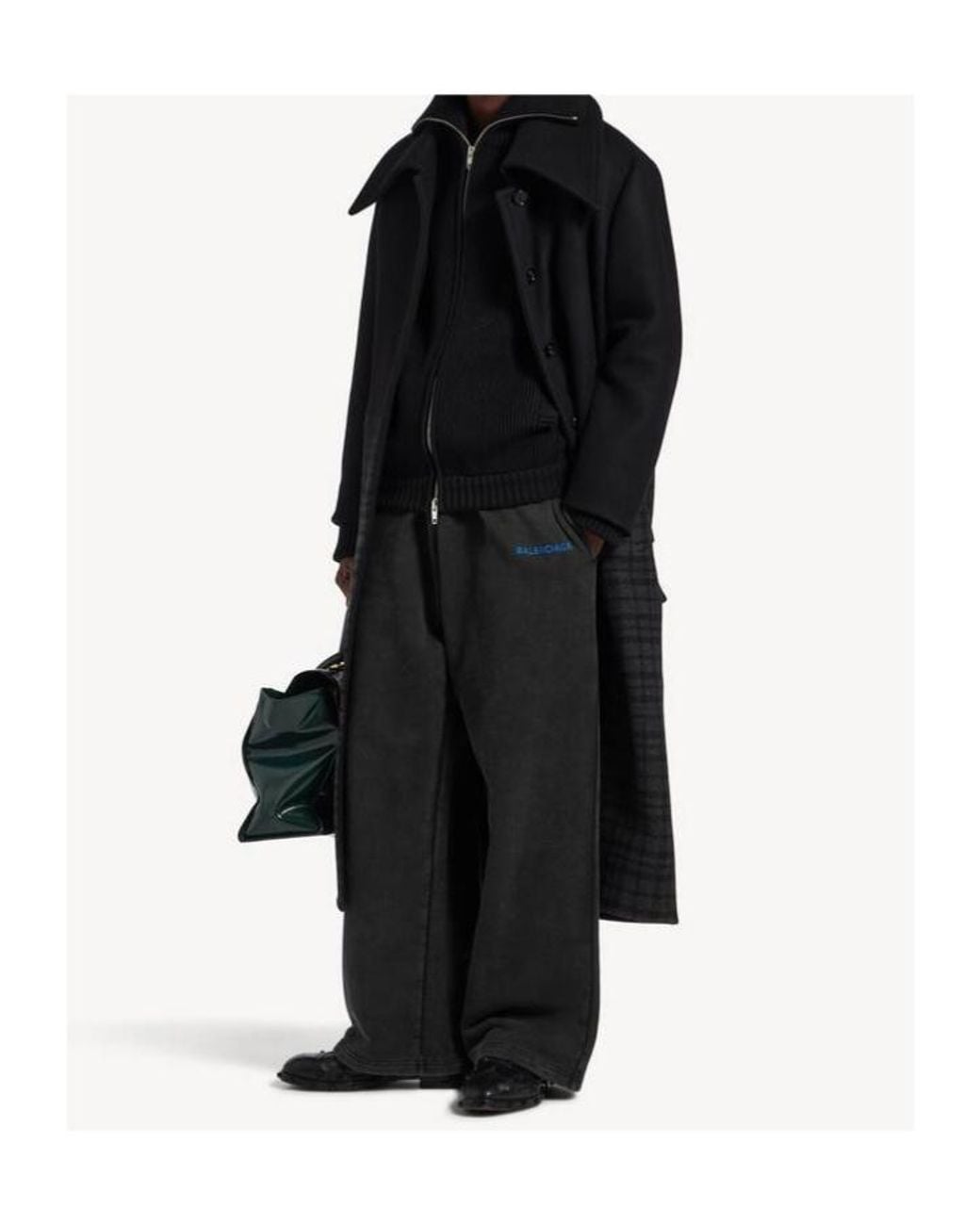 Balenciaga Black Oversized Baggy Sweatpants for men