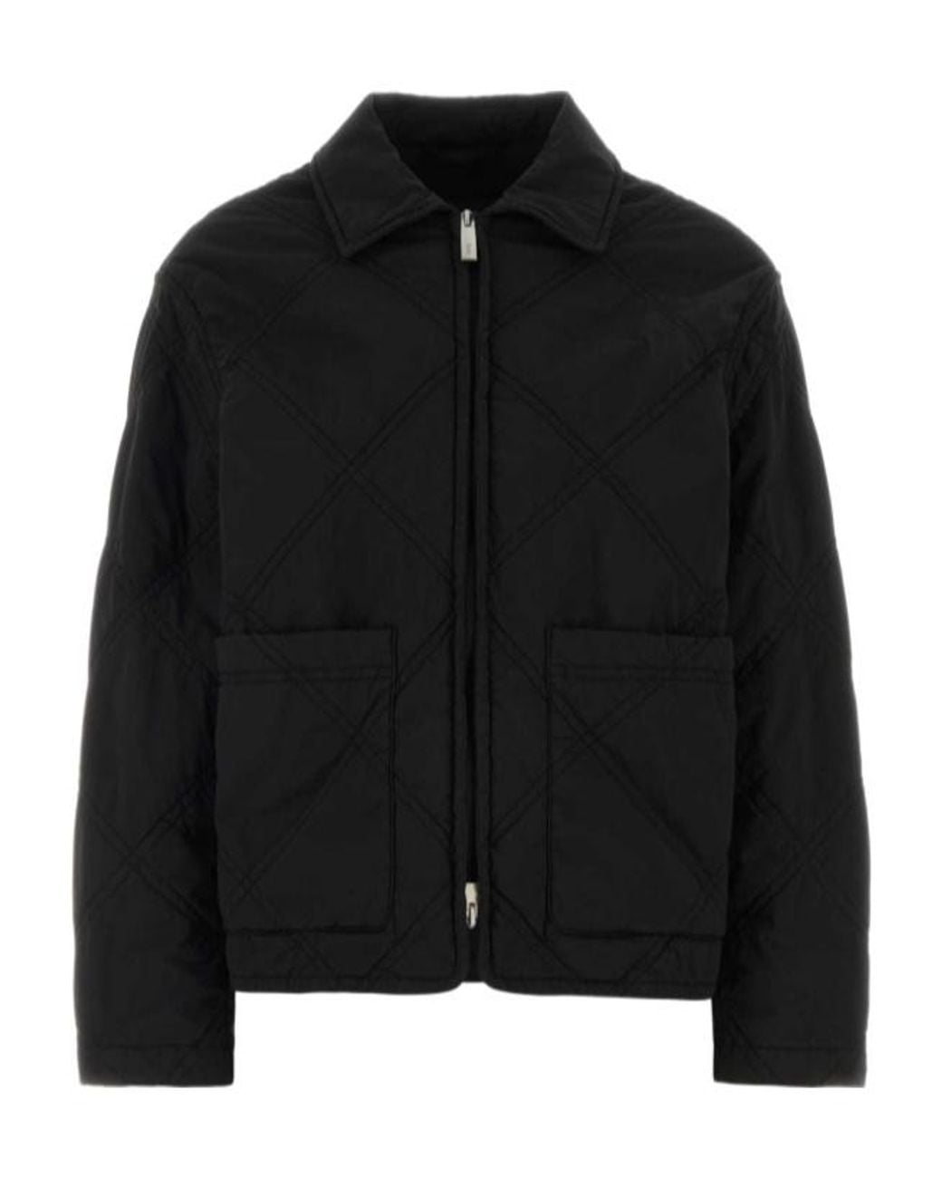 Herno Black Laminar Quilted Jacket
