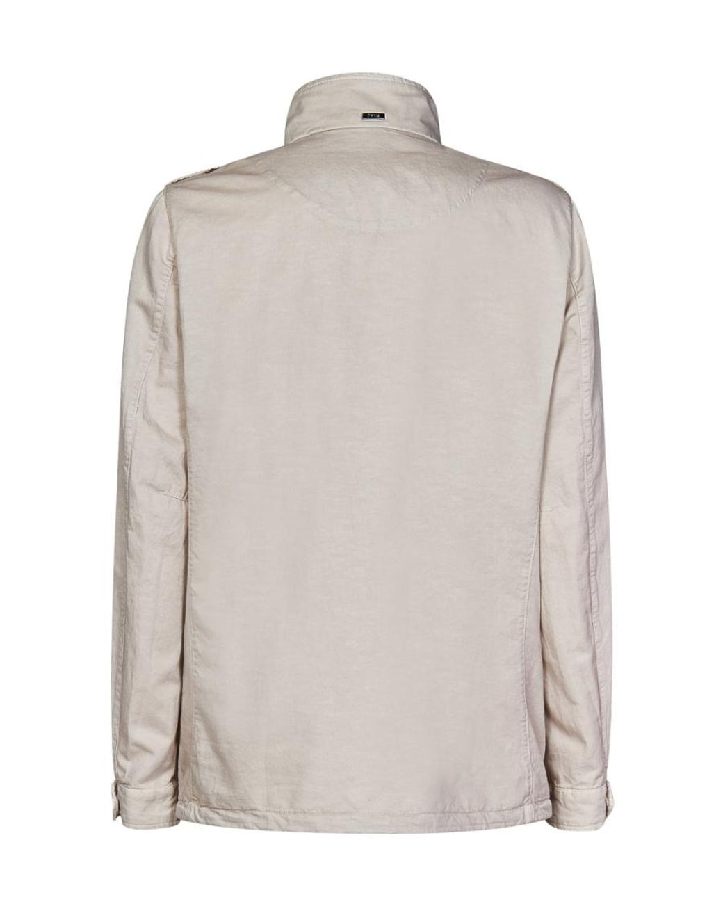 Herno Gray High-Neck Zipped Jacket for men