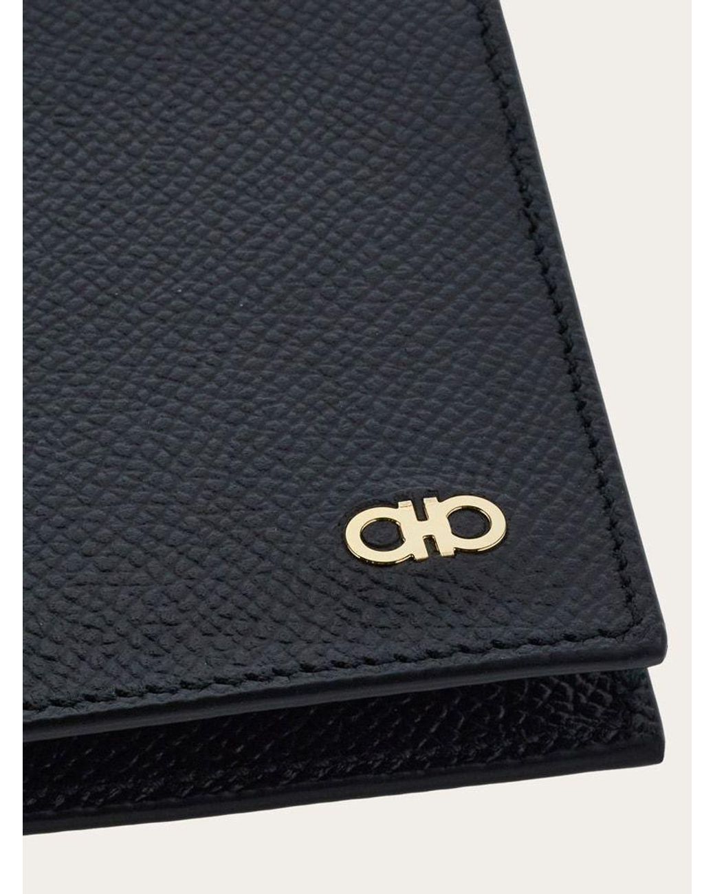 Ferragamo Black Ferragamo Eyewear Micro Gancini Bifold Wallet for men