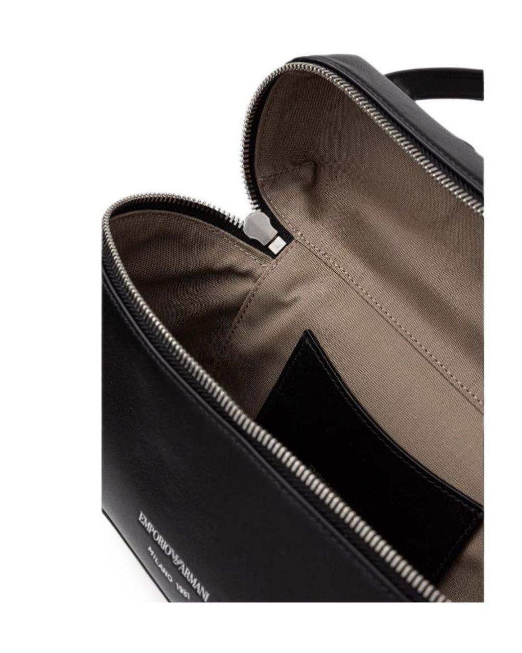 Emporio Armani Black Logo-Print Crossbody Bag