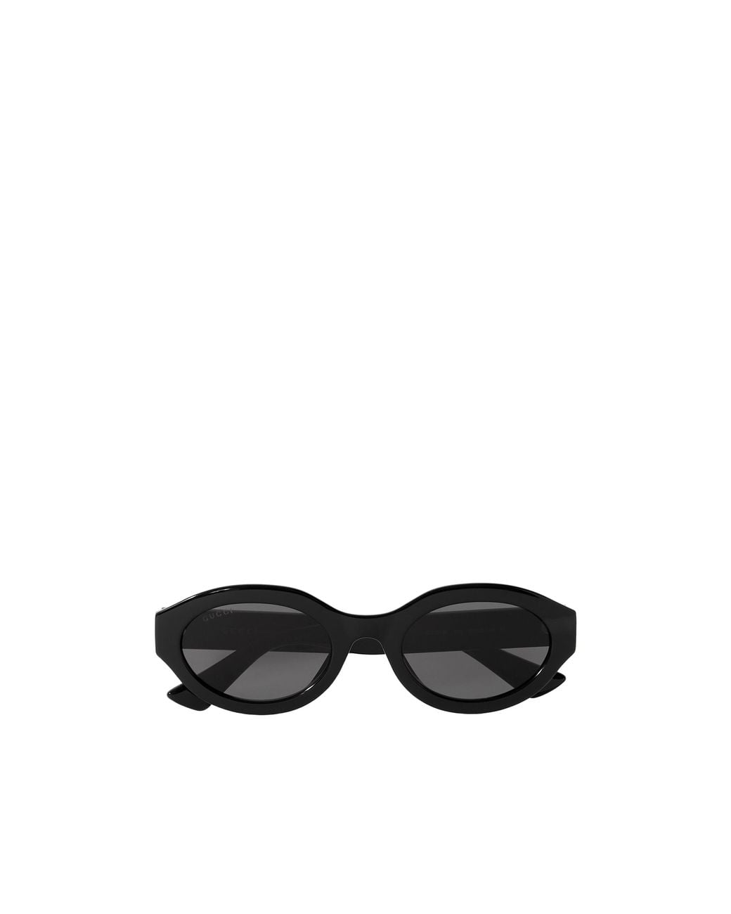 Gucci Black Eyewear Oval Frame Sunglasses
