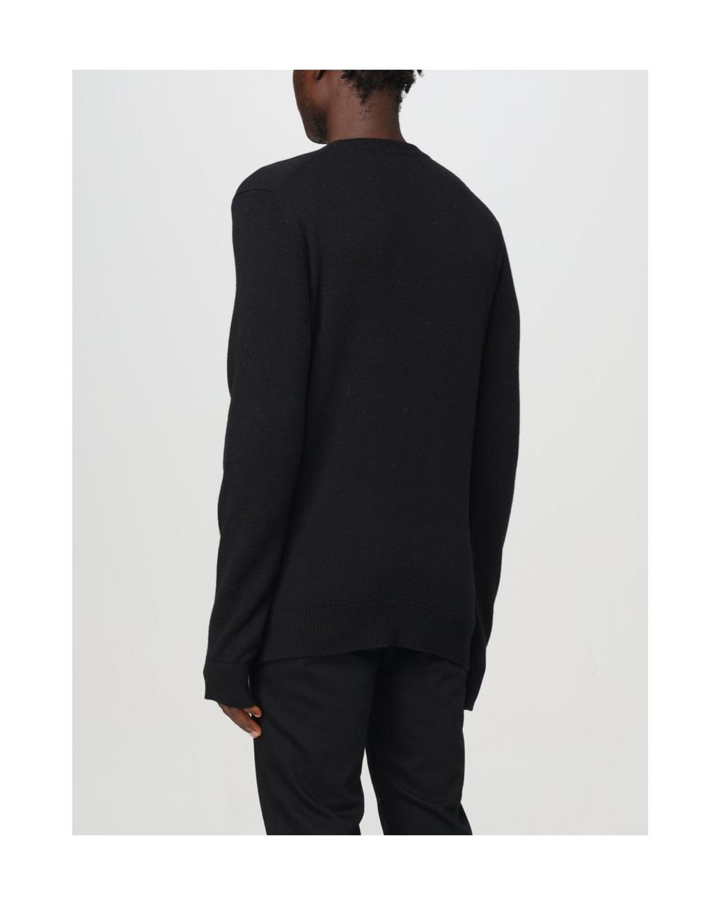 Dolce & Gabbana Black Round Neck Sweater for men