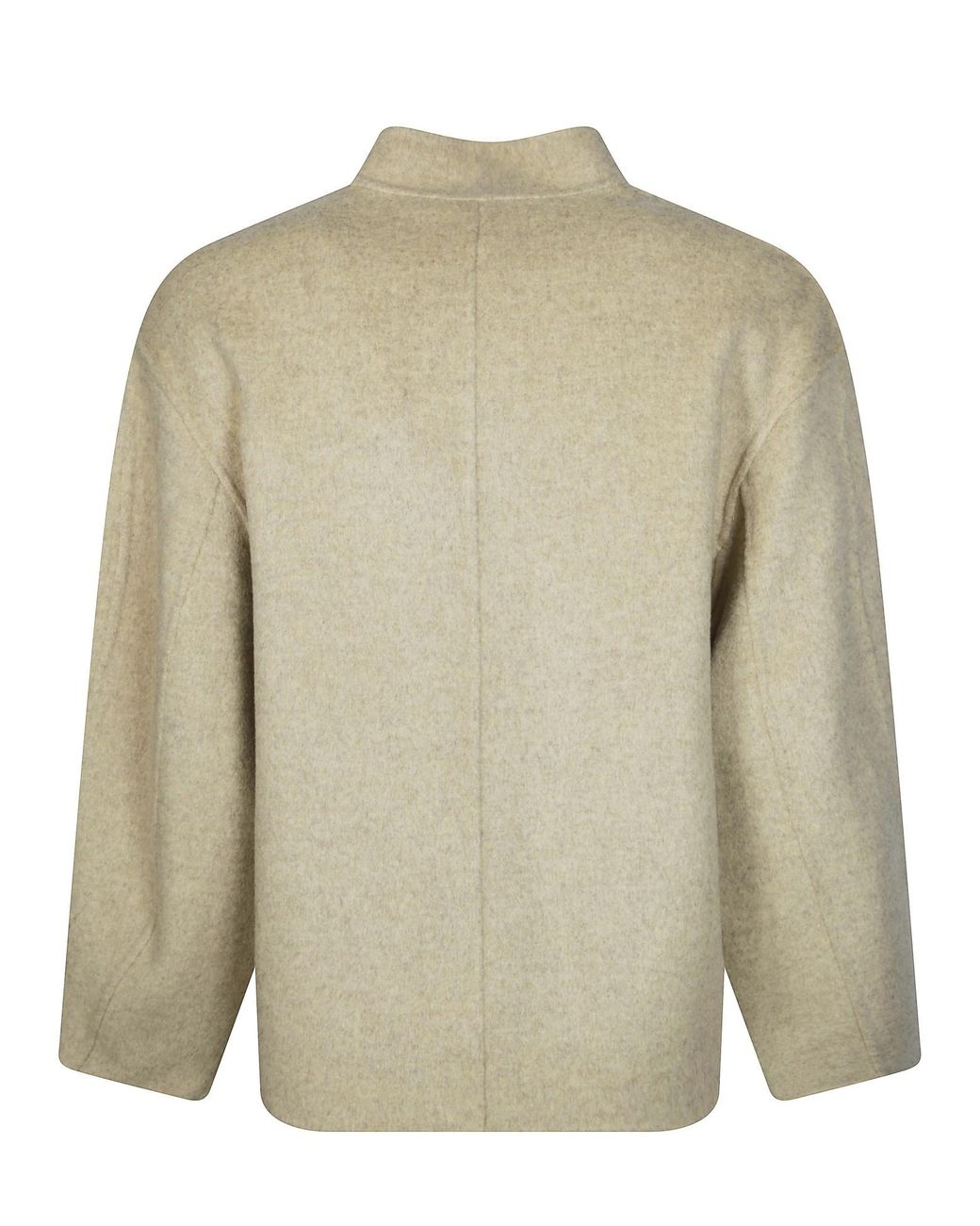 Soeur Natural Windsor Cropped Asymmetric Jacket