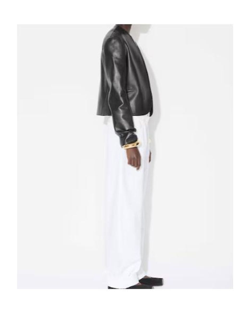 Alaïa Black Long Sleeve Leather Jacket