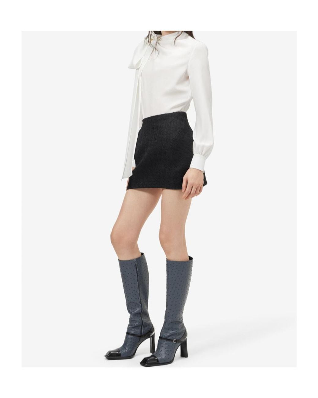 McQueen White Bow Detail Top