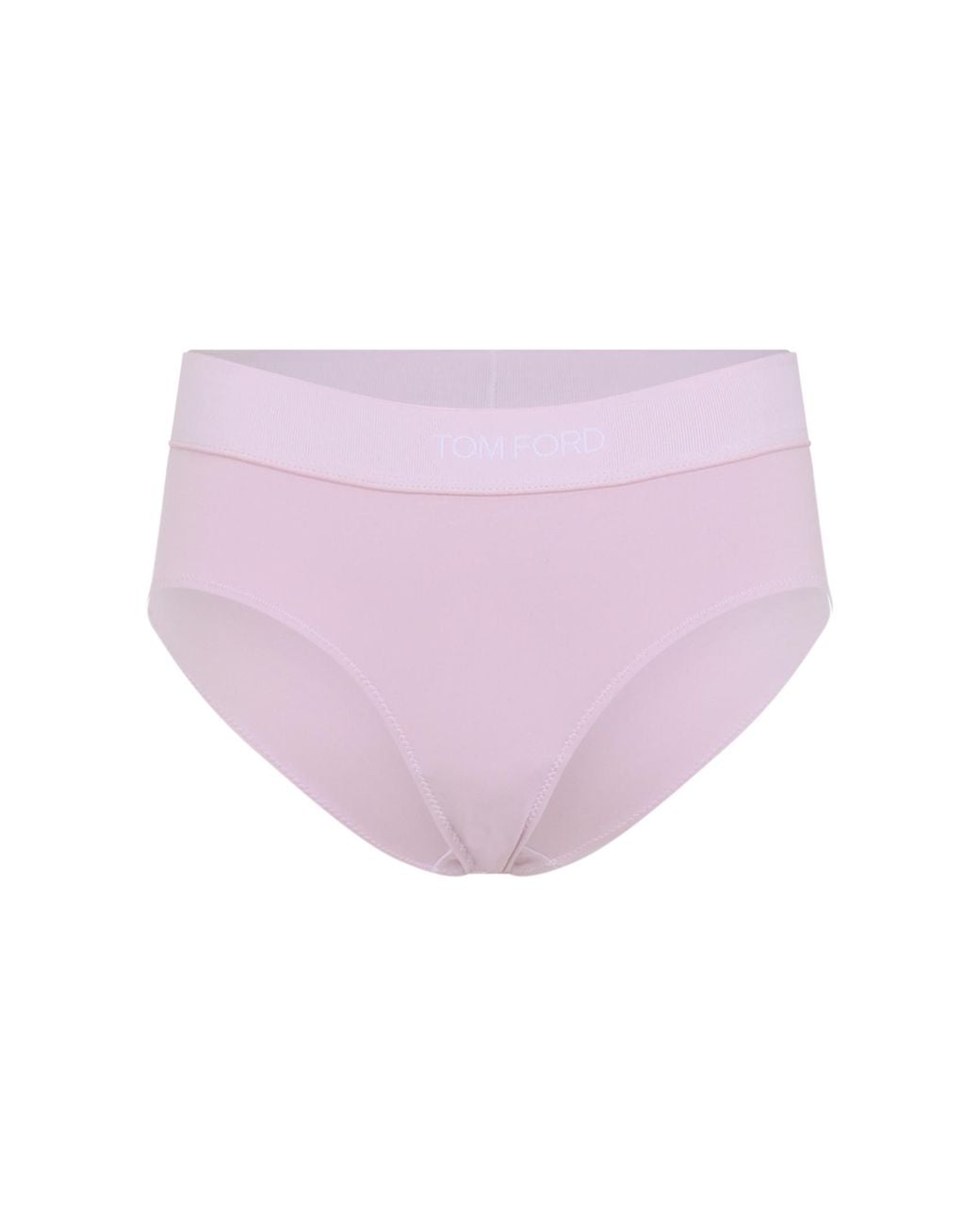 Tom Ford Pink Logo Waistband Briefs