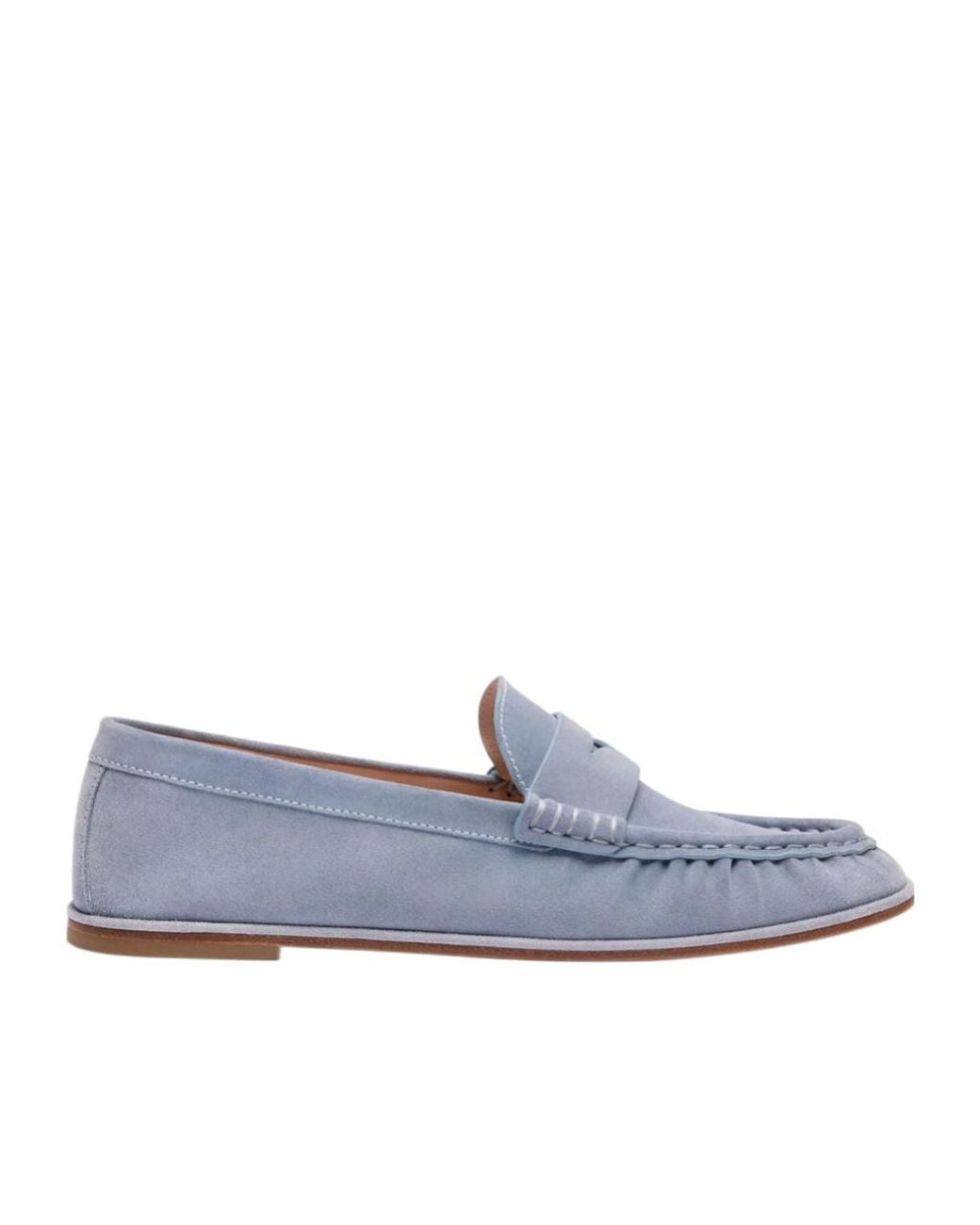 Stuart Weitzman Blue Spencer Loafer