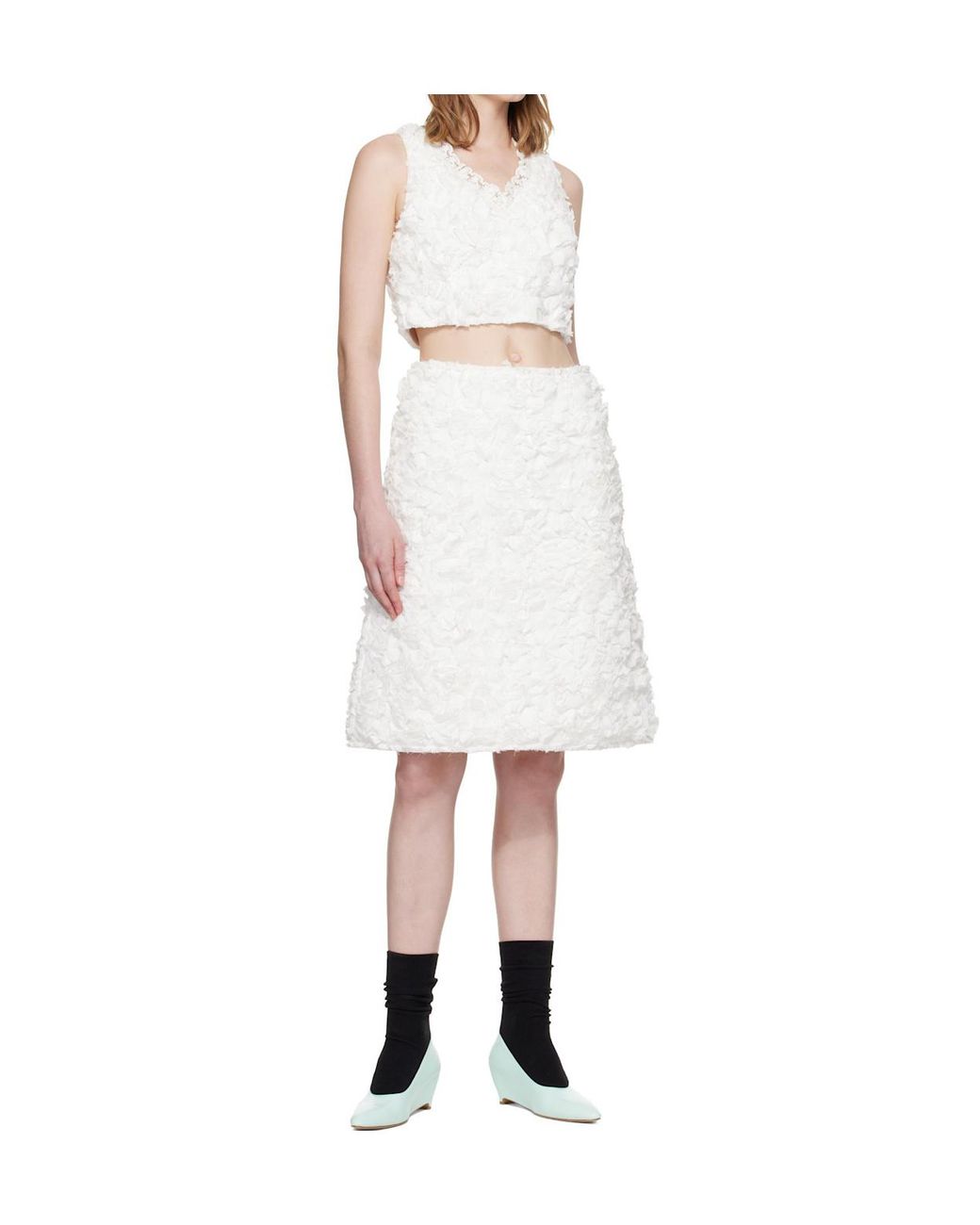 ShuShu/Tong White Sleeveless Top