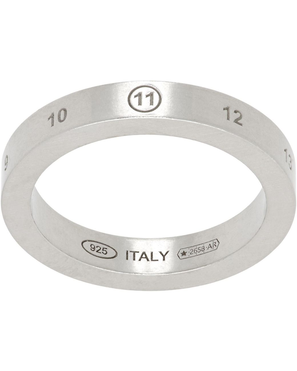 Maison Margiela Metallic Logo Ring