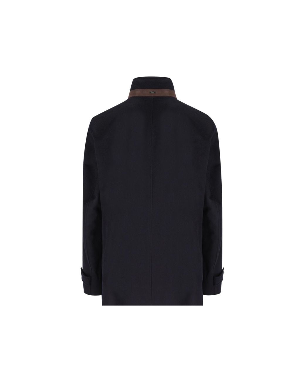 Herno Blue Long-Sleeved Button-Up Jacket for men