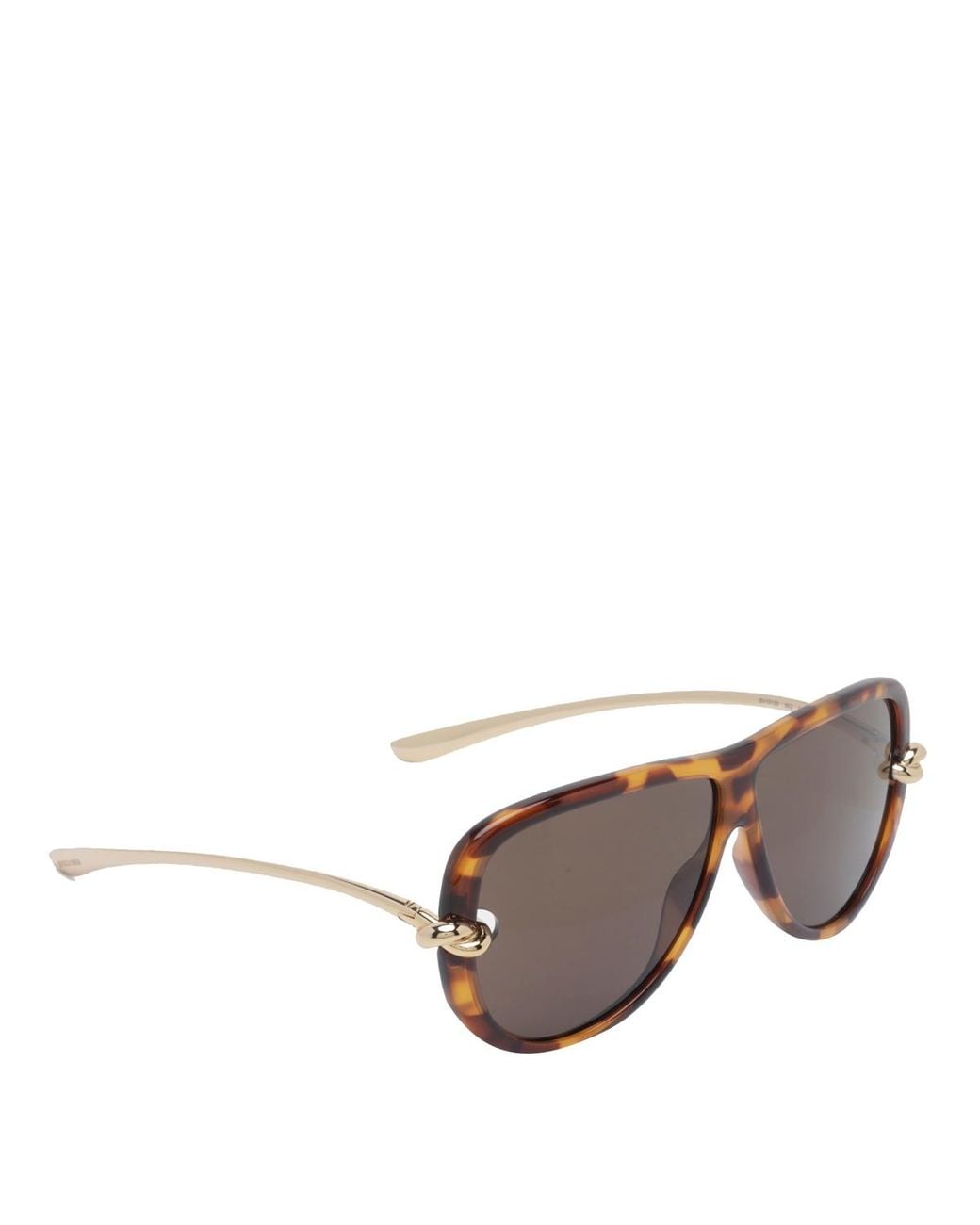 Bottega Veneta Brown Eyewear Knot Aviator Sunglasses