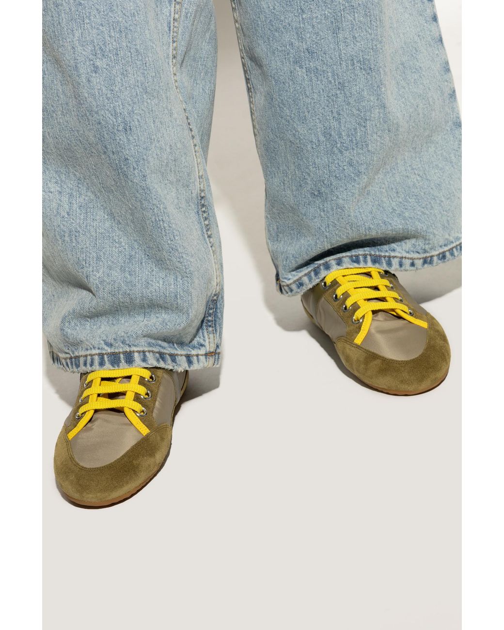 Givenchy Green Lace-Up Sneakers for men