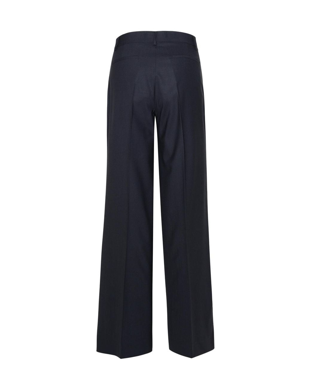 P.A.R.O.S.H. Blue Virgin Wool Straight-Leg Trousers