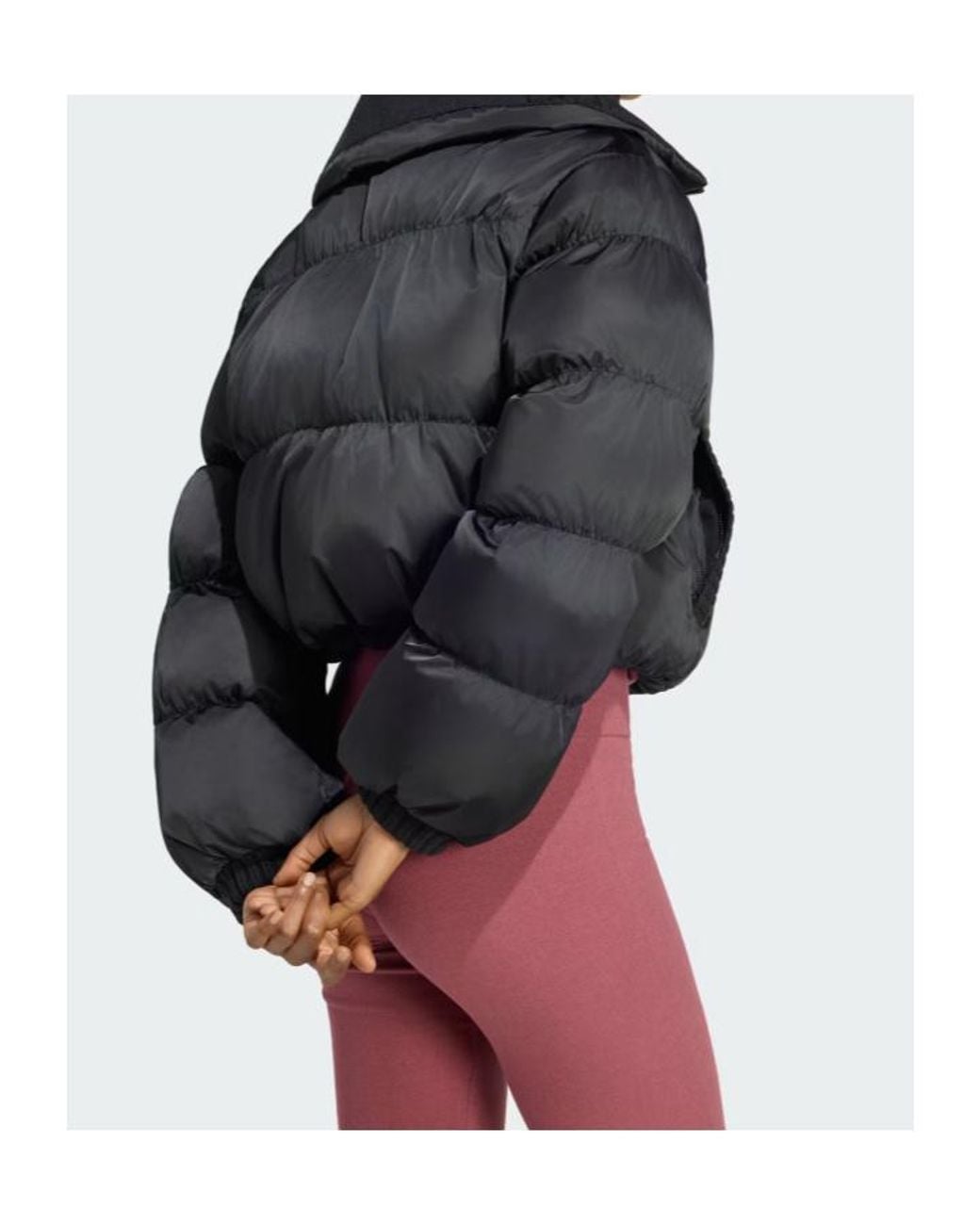 Adidas Originals Black Knitted Puffer Jacket