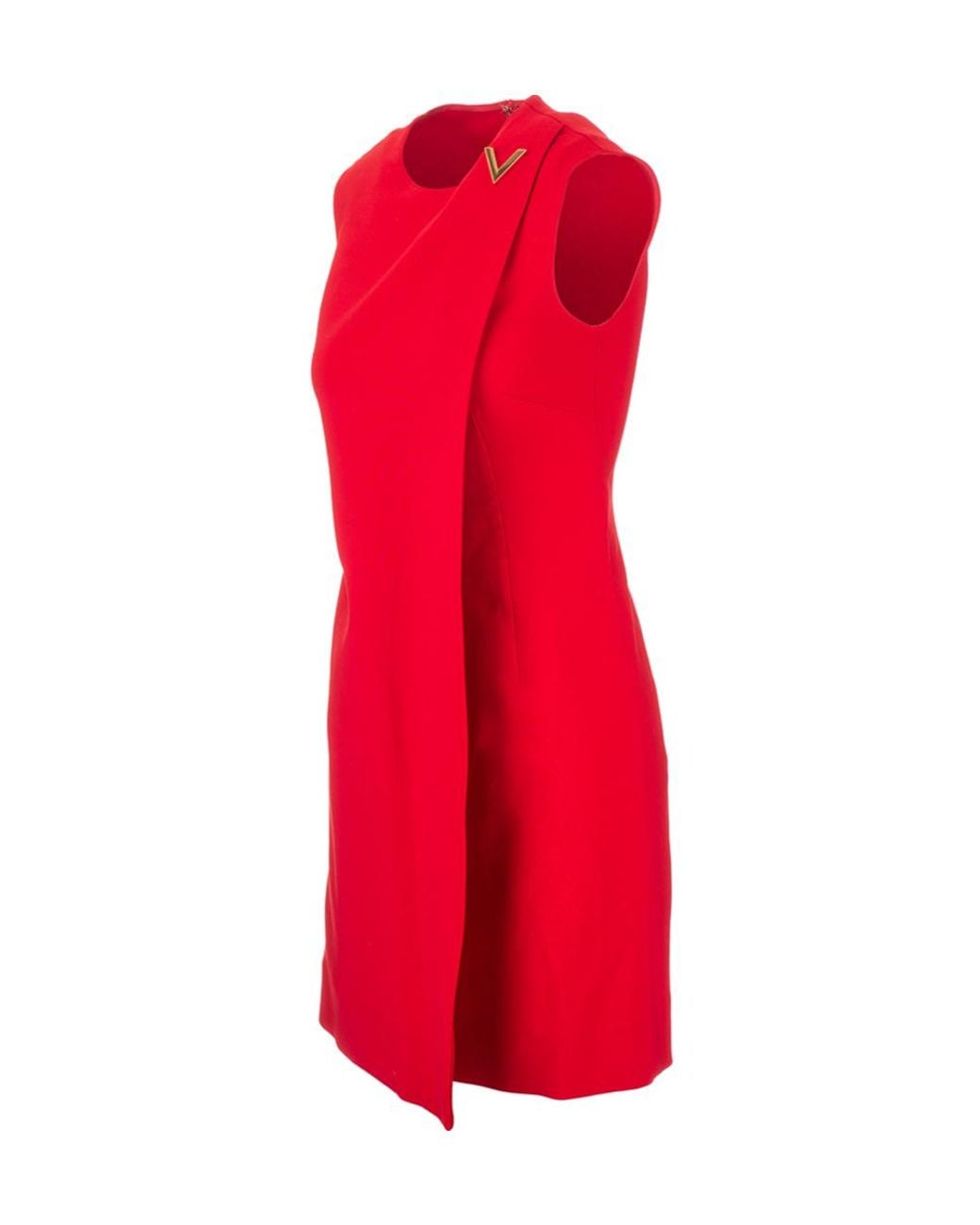 Valentino Red Sleeveless Dress