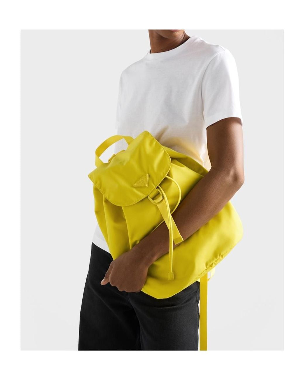 Prada Yellow Re-Nylon Backpack