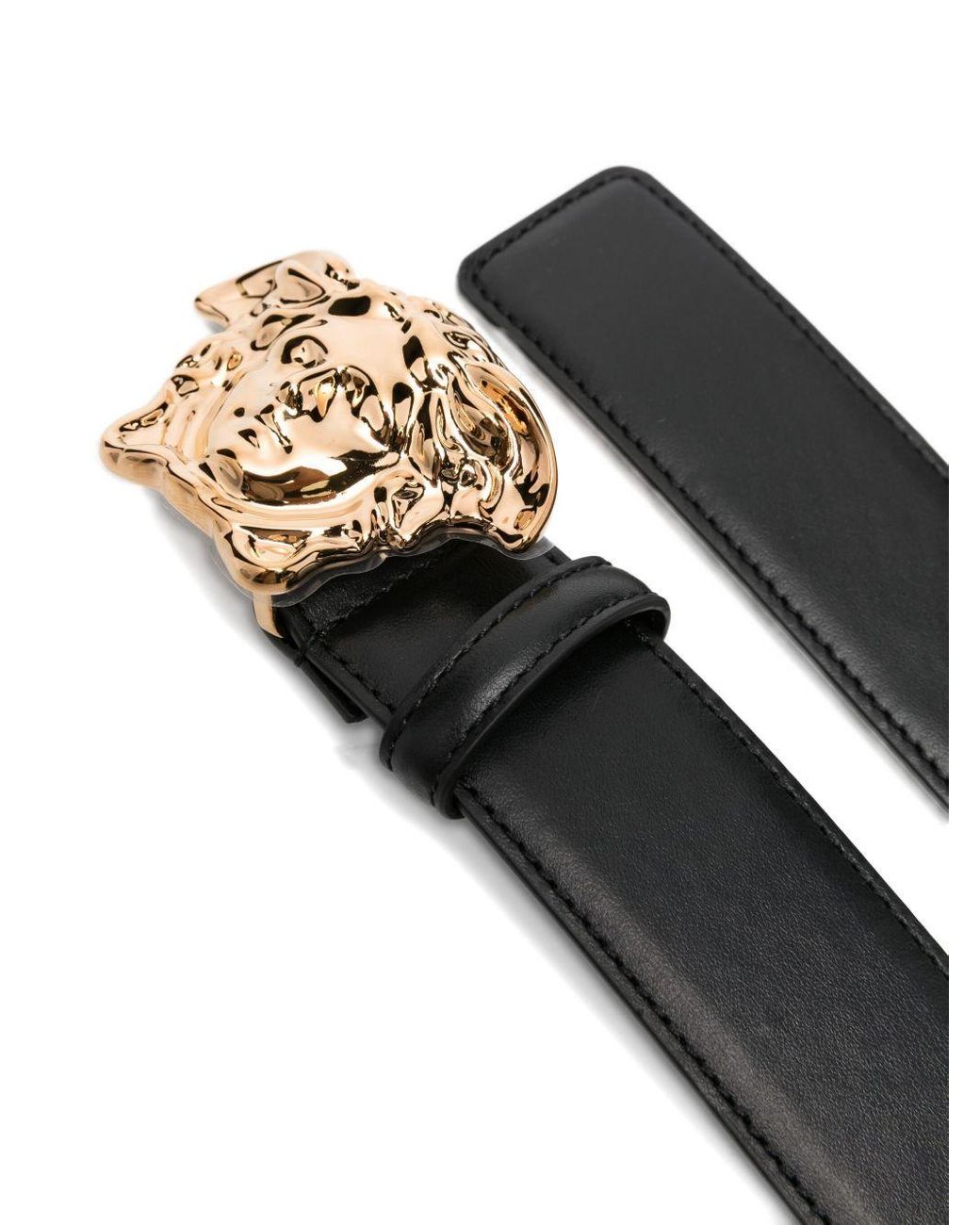 Versace Black Medusa Head Buckle-Fastened Belt for men