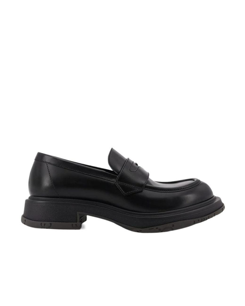 Gucci Black Tonal Logo Loafers for men