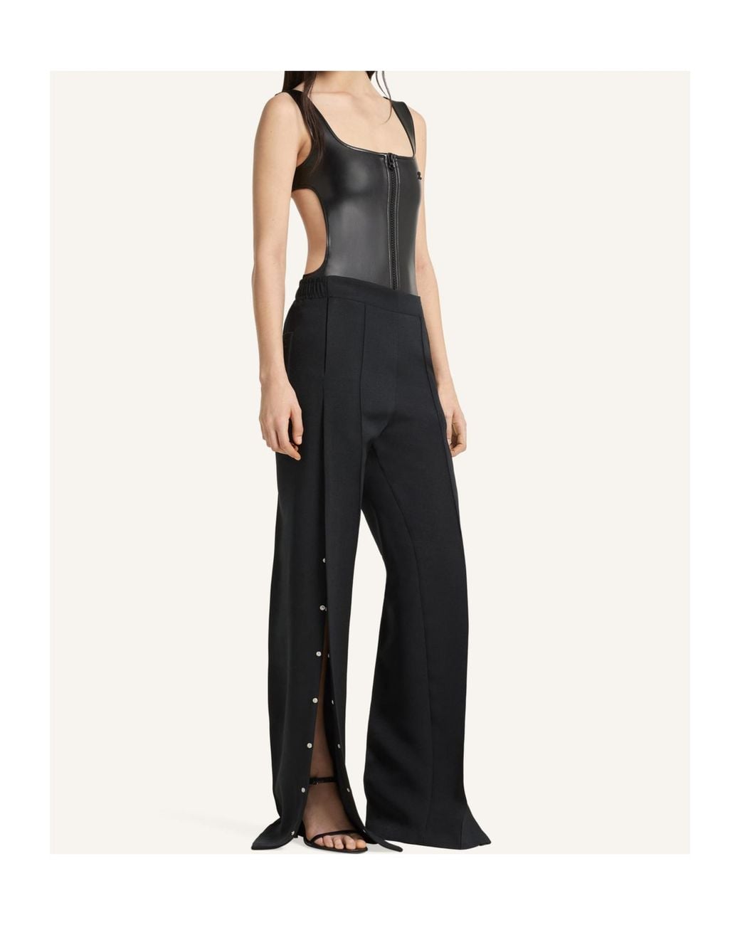 Courreges Black Courrèges Cut-Out Bodysuit