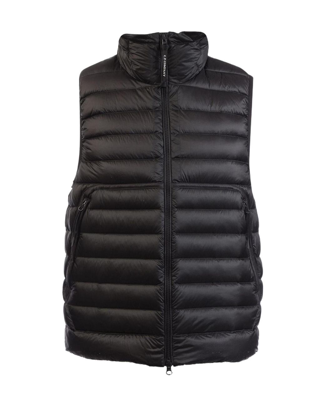 C P Company Black D.D. Shell Goggle Down Gilet for men