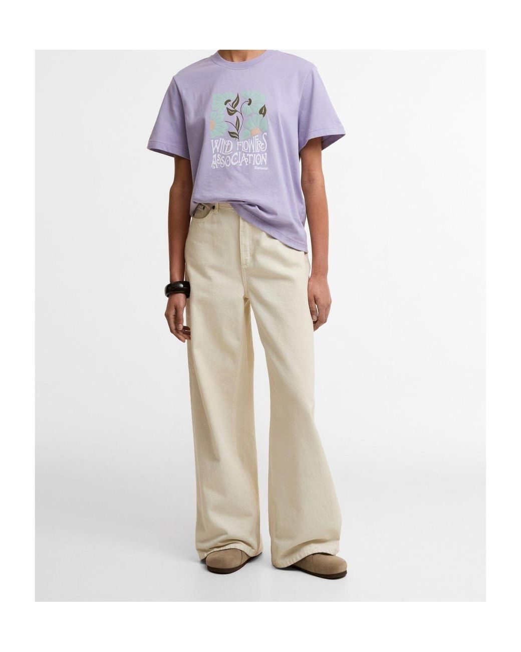 Barbour Purple Printed T-Shirt