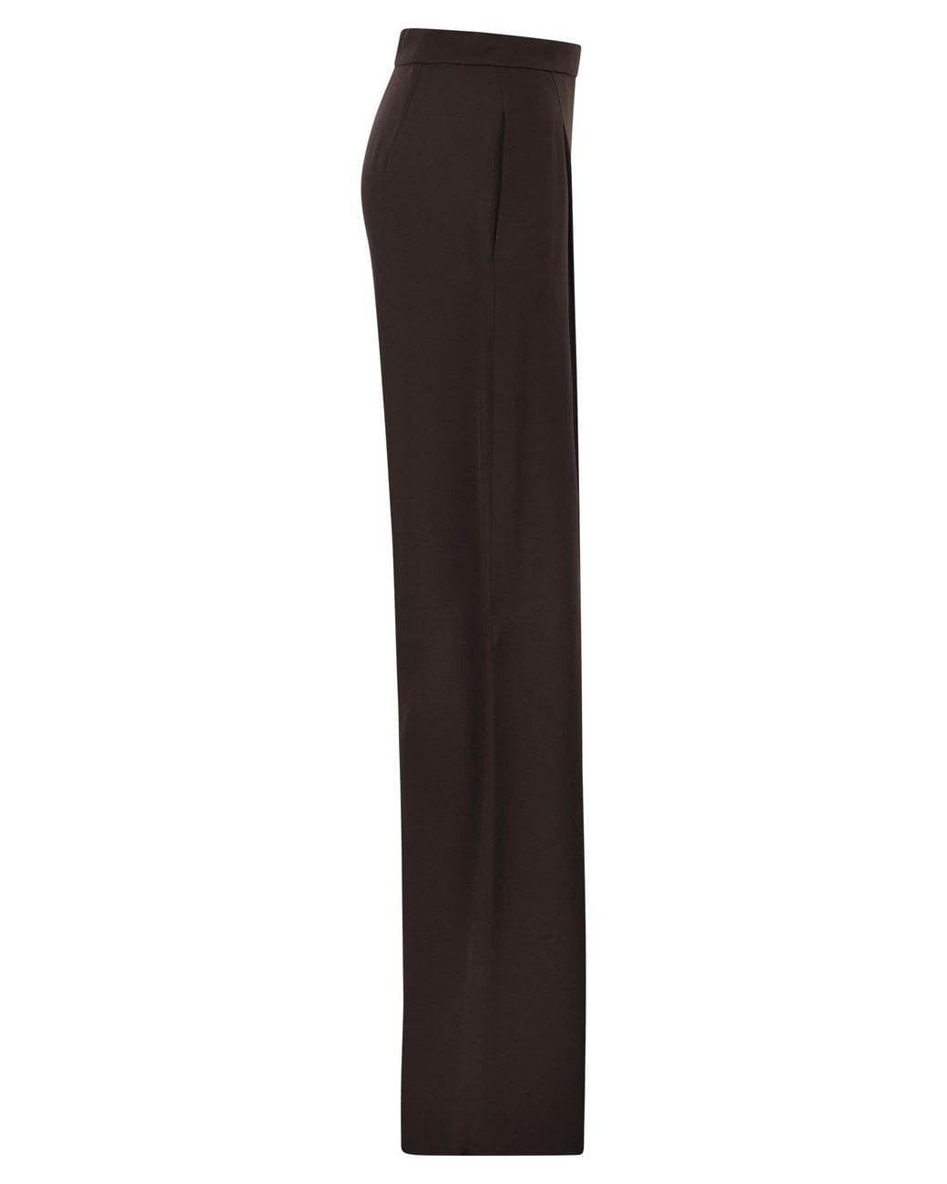 Max Mara Brown Studio Msealpaca Fluid Palazzo Trousers