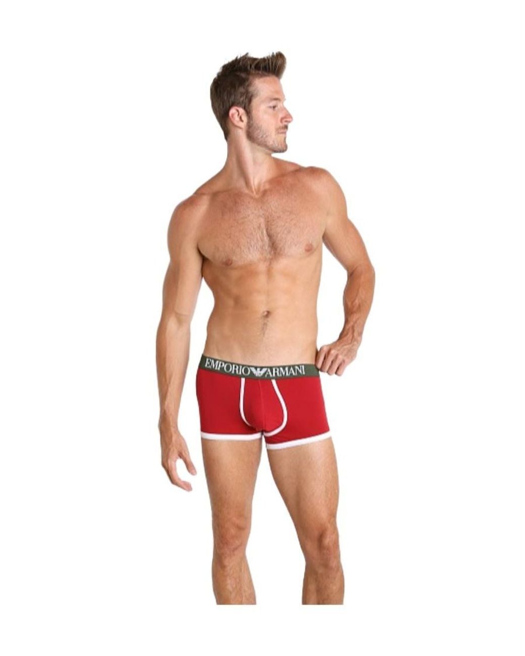 Emporio Armani White Logo Logo Boxers for men