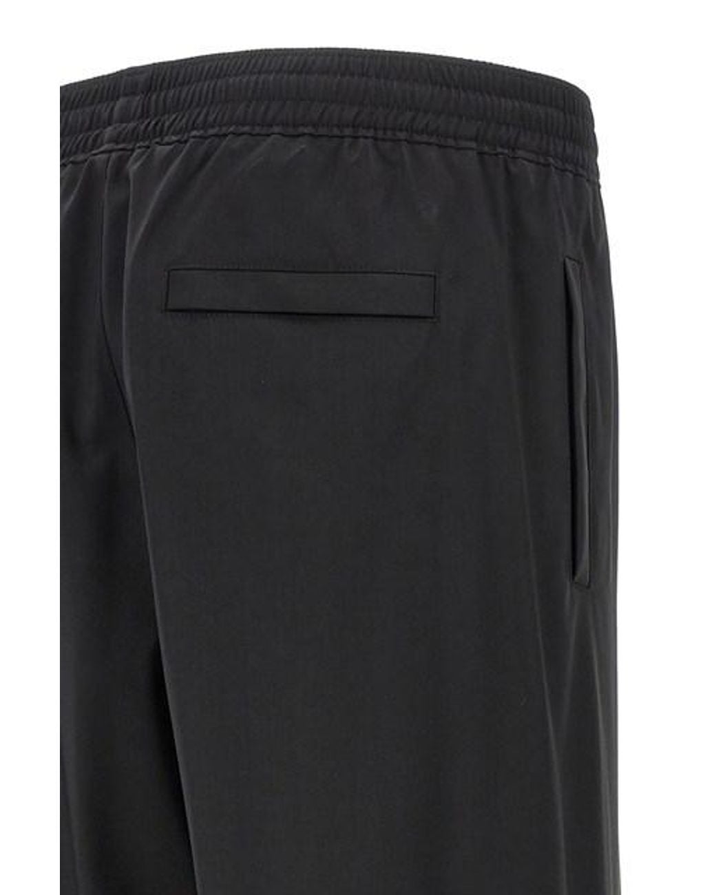Givenchy Black 4G Plaque Mid-Rise Jogger Pants for men