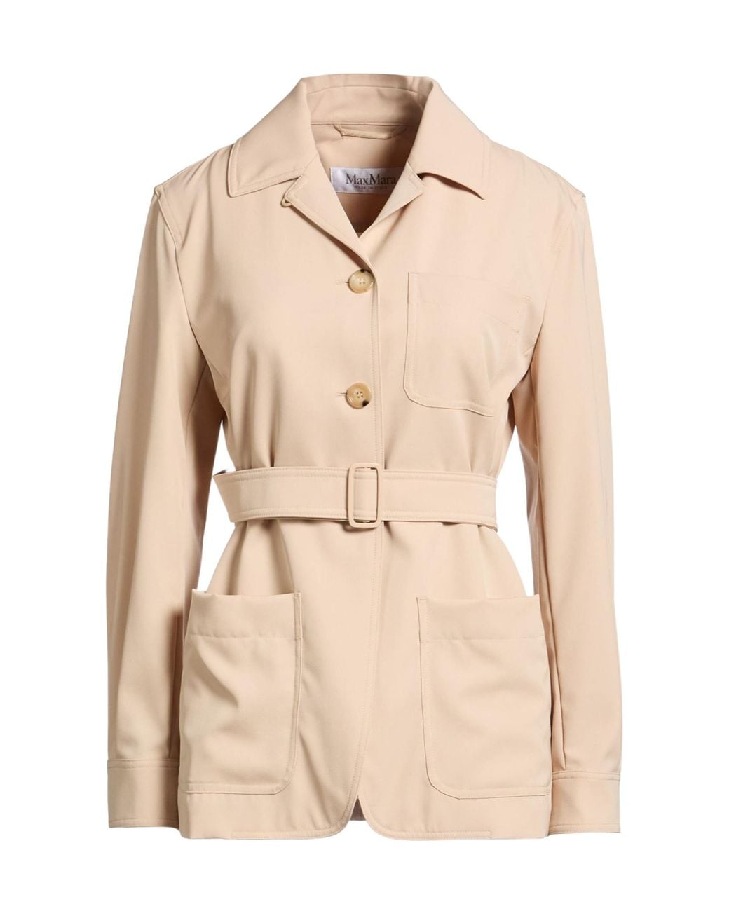 Max Mara Natural Wool Coat