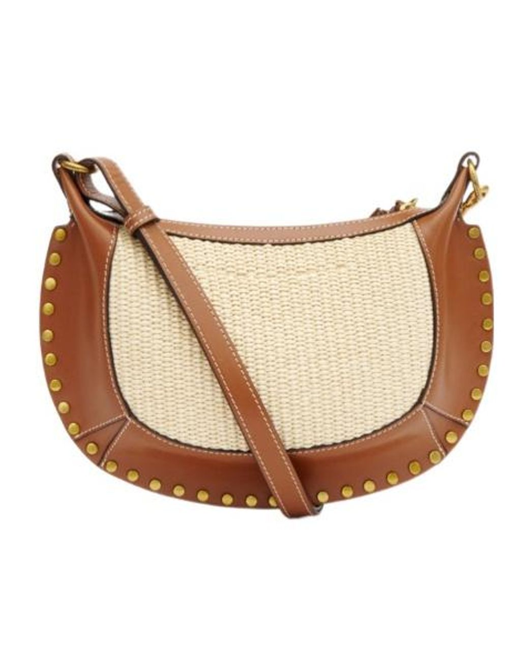 Isabel Marant Natural Oskan Moon Shoulder Bag