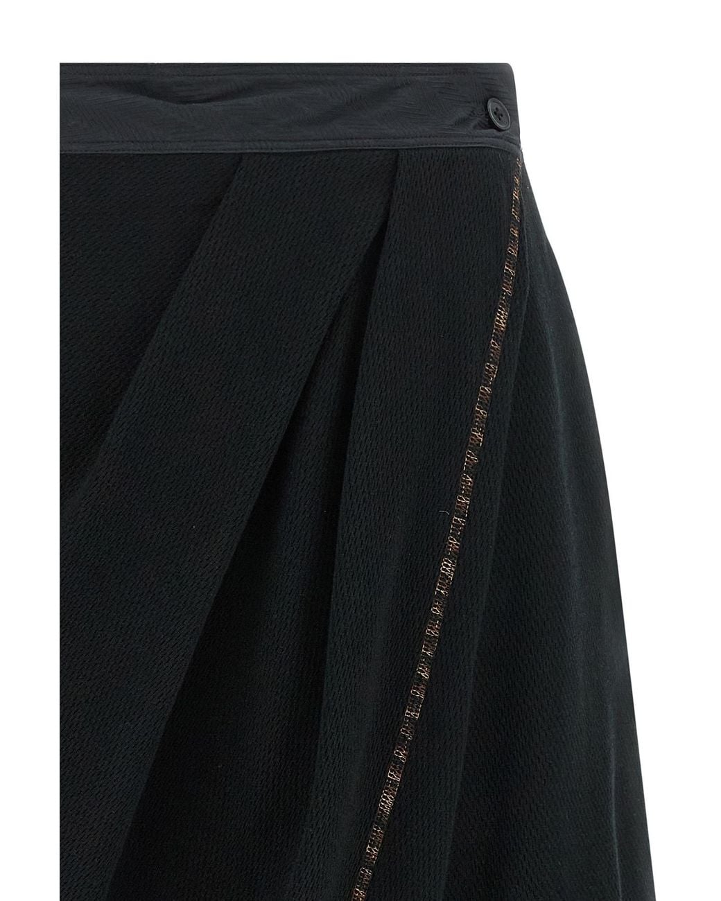 Kiko Kostadinov Black 'Petrel' Culotte Bermuda Shorts