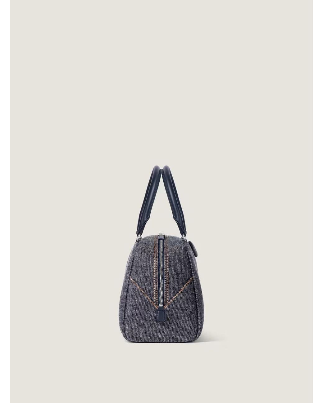 Givenchy Blue Antigona Antigona East-West Bowling Bag