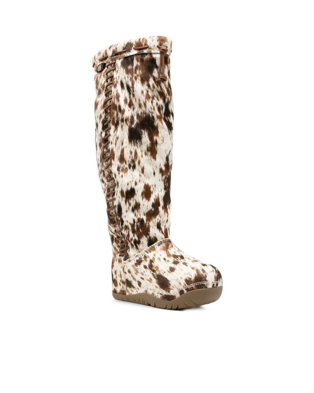 Ugg White Round-Toe Tall Boots