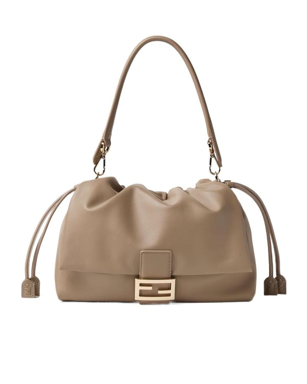 Fendi Natural Large Baguette Soft Shoulder Bag
