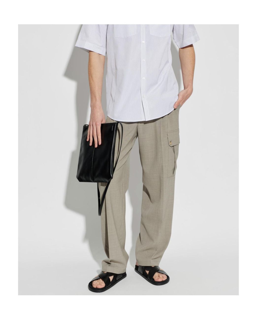 Dolce & Gabbana Black Dg Casual Sandals for men