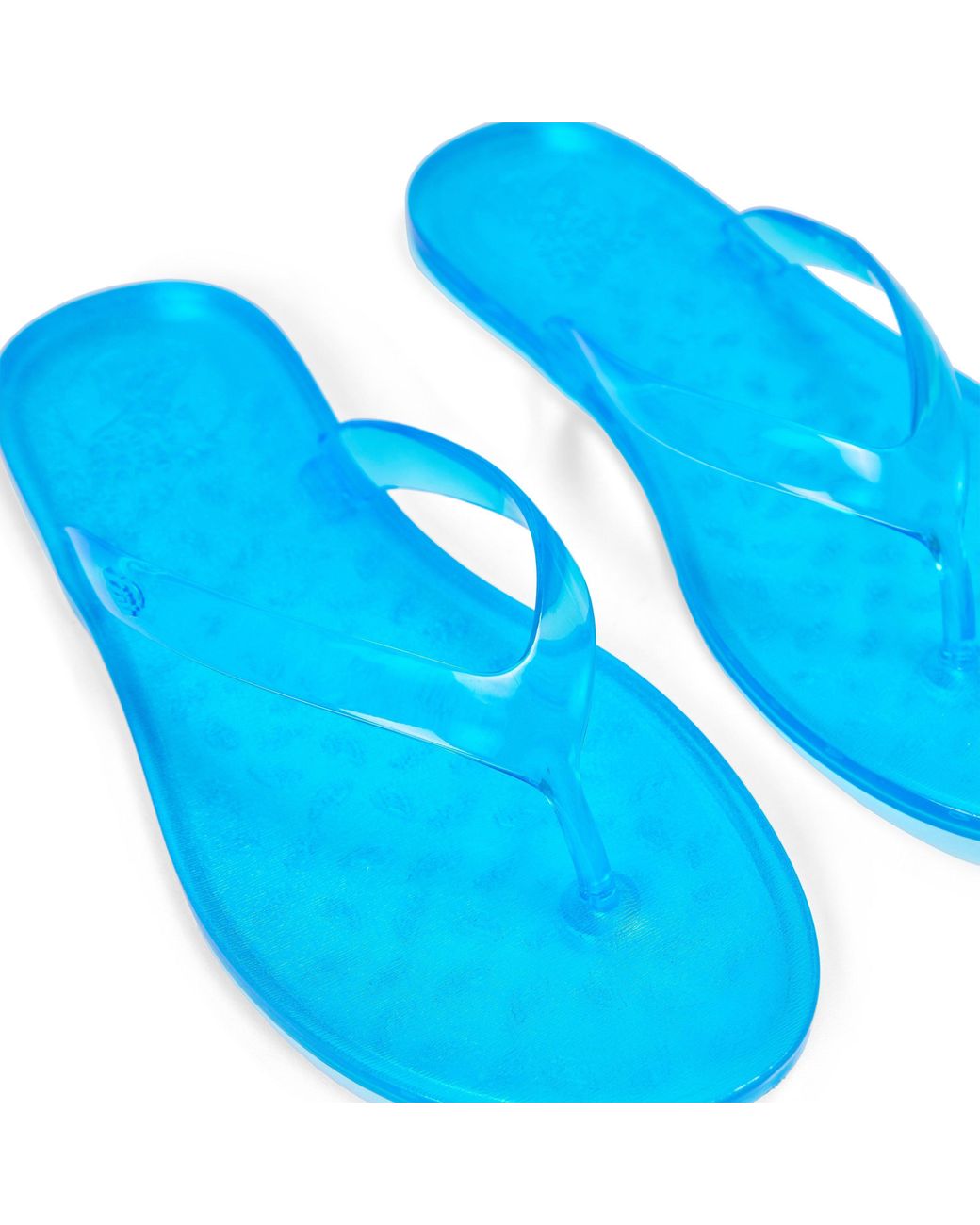 Ancient Greek Sandals Blue Solid Color Flip Flops
