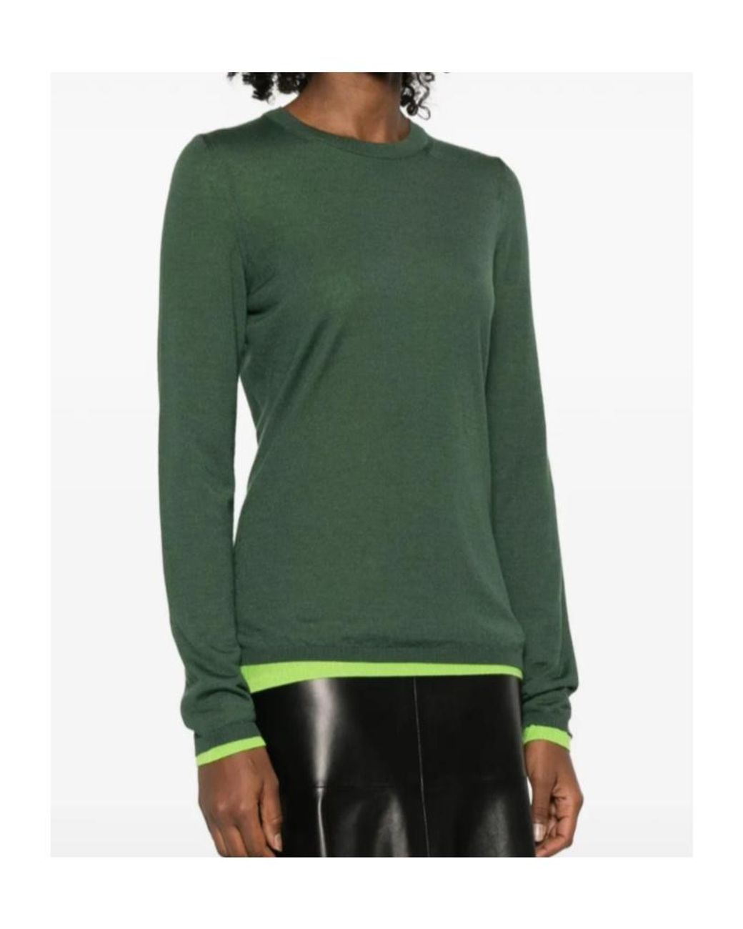 Gabriela Hearst Green Long-Sleeved Sweater