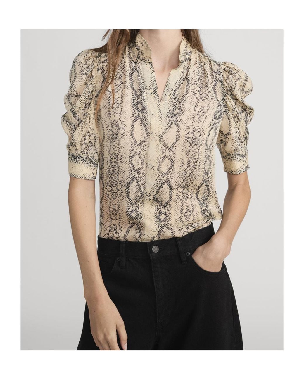FRAME Natural Short-Sleeved Shirt