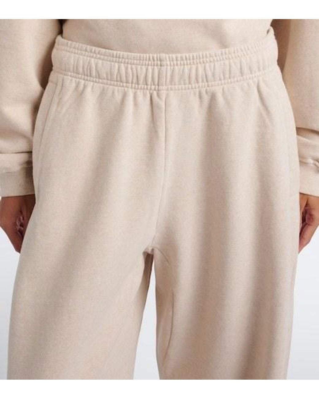Jacquemus Natural Cotton Fleece Sweatpants