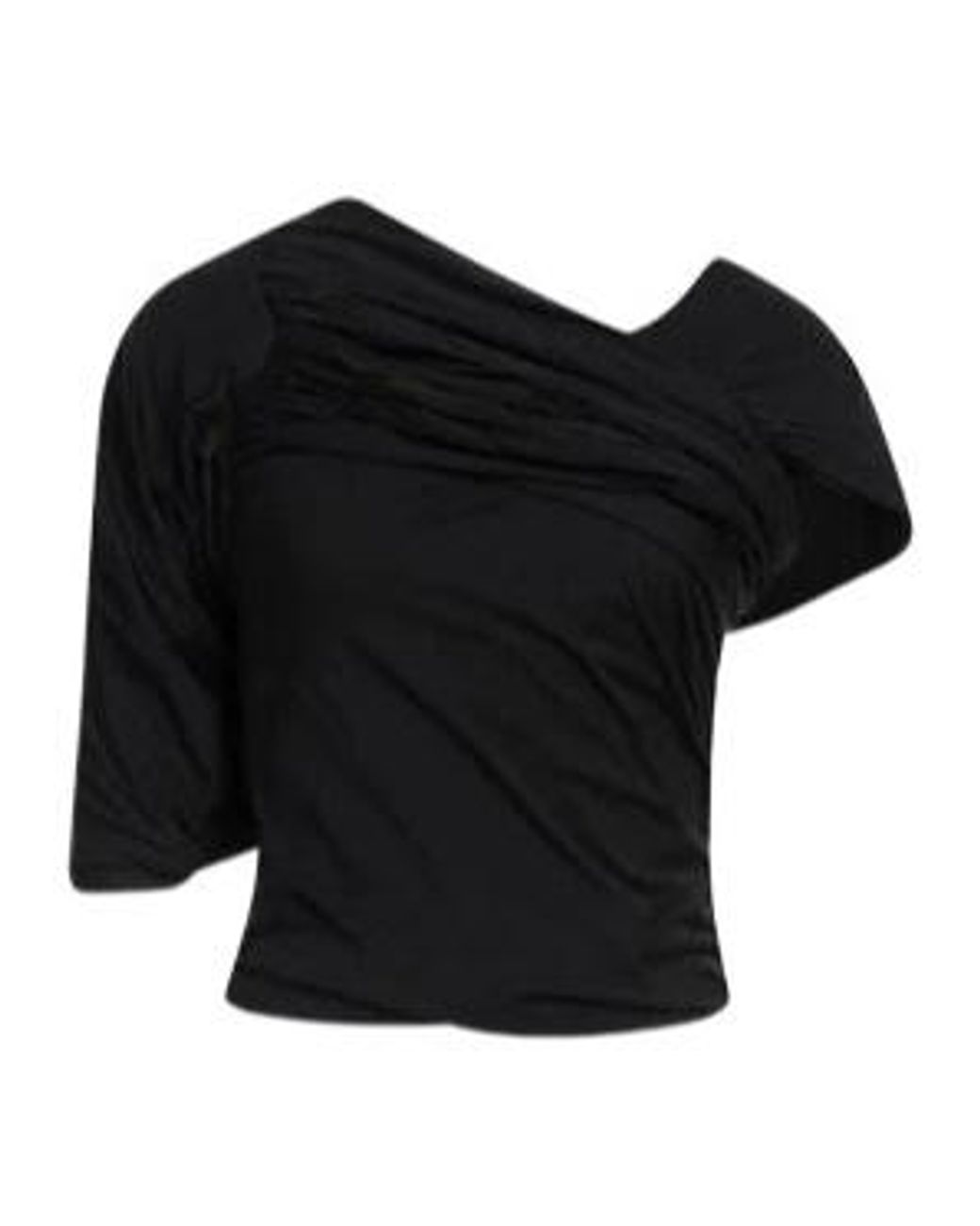 Rick Owens Black Solid-Color Short-Sleeved T-Shirt