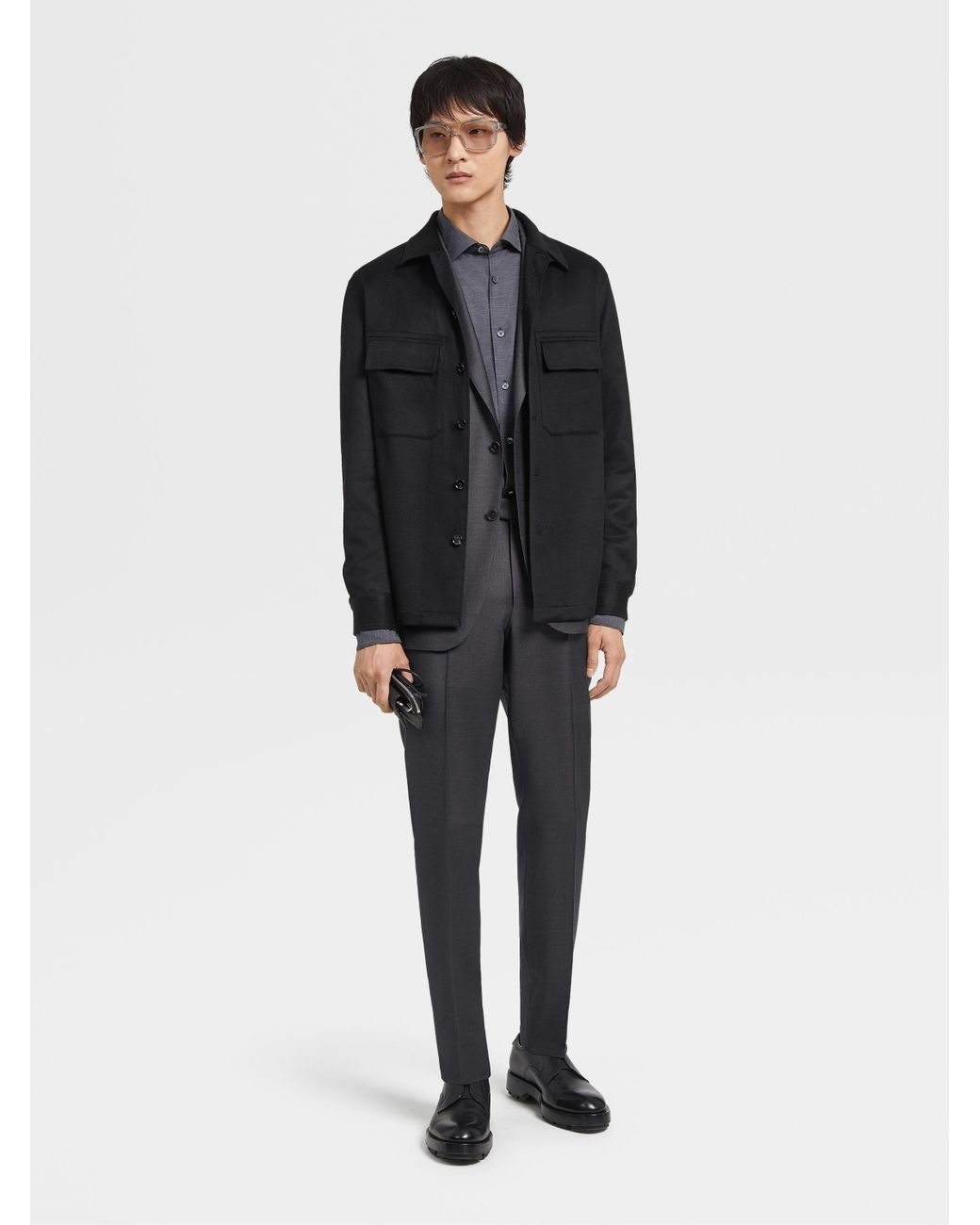 Zegna Black Slim-Cut Single-Breasted Suit for men