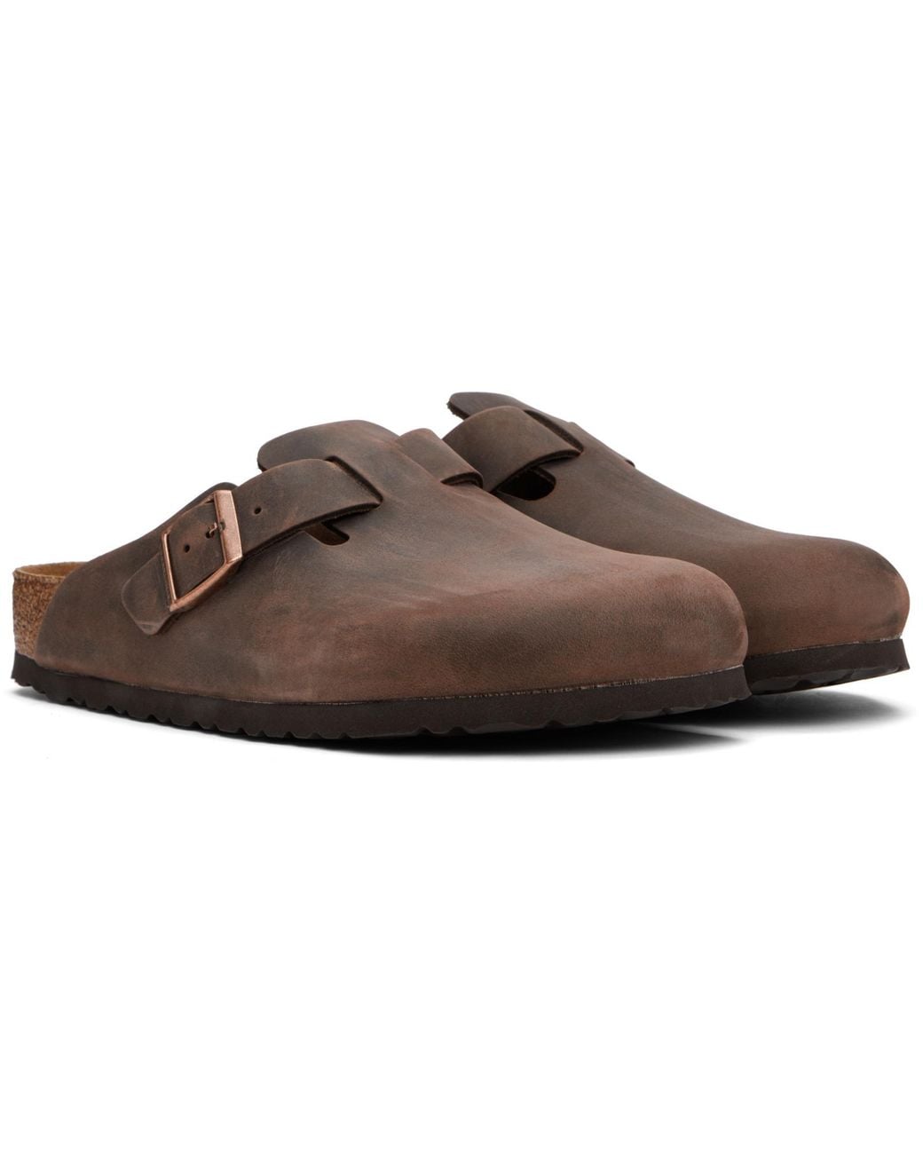 Birkenstock Brown Buckle-Fastening Slip-On Sandals for men