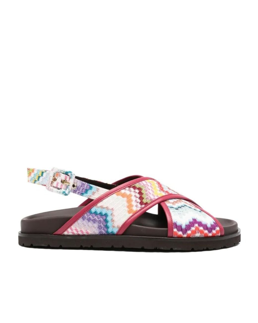 Missoni Red Zigzag Strap Sandals