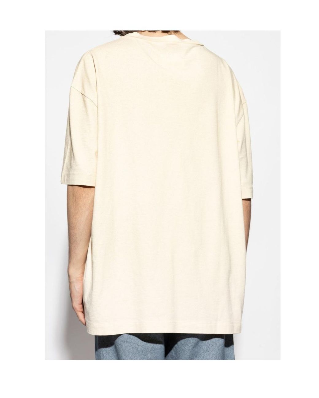 Maison Margiela White Numbers-Motif Crewneck T-Shirt for men