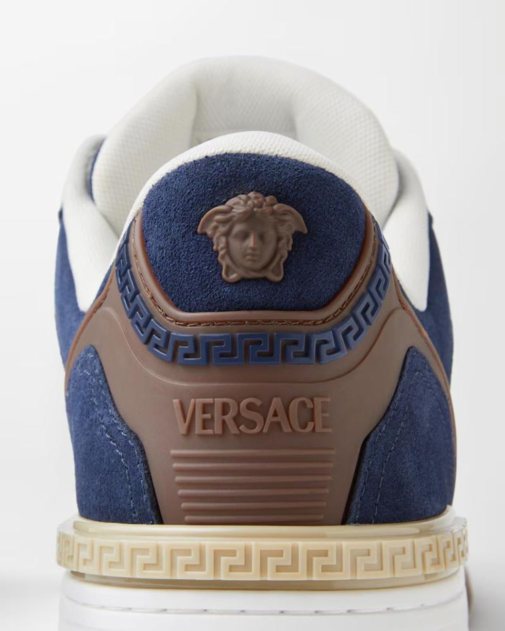 Versace Blue Biggie Basket Low Top Sneakers for men