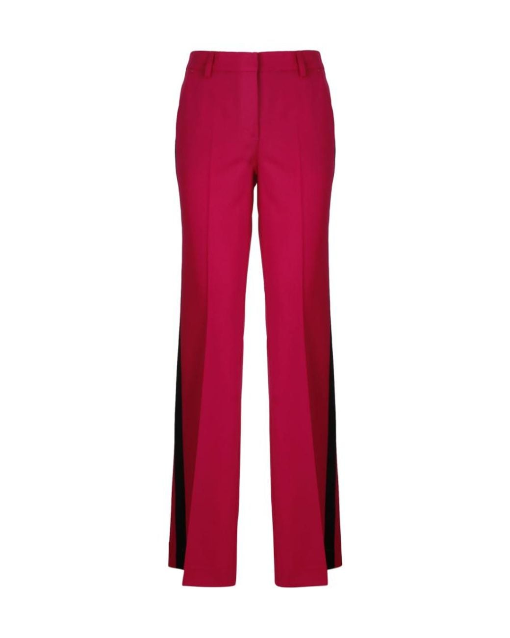 P.A.R.O.S.H. Red Liliusi Side Striped Casual Pants